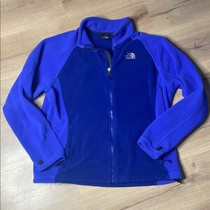 Vintage The North Face Fleece Zip‎ Up. Men's Large. Blue. Some Signs of Wear.
